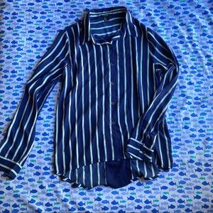 Forever 21 Pin Striped Blouse